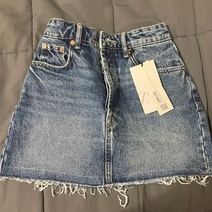 Denim Mini Skirt. Definitely giving y2k vibes.
